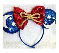 Mickey Mouse Wizard blue sequence ears headband Halloween for kids