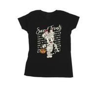 Mickey Mouse Women's Sweet Treats Minnie Mouse Cotton T-Shirt in Black | Size: Medium Mickey Mouse Black M