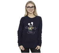(S, Navy Blue) Disney Womens/Ladies Mickey Mouse Xmas Jumper Sweatshirt