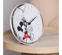 Mickey Real Silver 999 Plated Wall Clock Disney Silver One Size