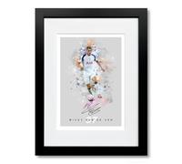 Mickey Van De Ven Tottenham Hotspur Signed Photo Poster Print Picture Display Framed Autograph Memorabilia for Football Fans Gift Spurs Netherlands (A4 Framed & Mounted Grey)