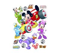 Mickey with car Disney Wall Sticker, Film, Multi-Colour, 65 x 85 cm