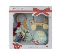 MICKI Baby Gift Set Bloom, Grasping Toys for Babies, Rattle, Ball & Car | First Toys for Baby Shower Gifts, Montessori Developmental Toy, Hand Eye Coordination Toys Baby Sensory Play Set, 0-10M