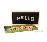 Micki Magnetic Letters with Box - Colourful wooden magnetic letters for children aged 3+