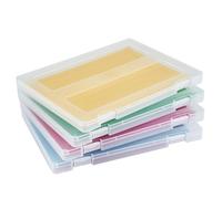 Mickiewicz 4 Pack A4 Paper Storage Box, 8.5 x 11 Project Case for US letter, Thick Scrapbook Storage Box Craft Storage Box Art Supplies Storage and Organization, Board Game Storage and Organizers