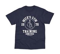 Mick's Gym Inspired by Rocky Boxing T-Shirt (S) Navy