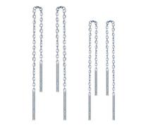 MicLee Woman's girl's Earrings, 925 Sterling silver earrings line, Elegant tassel dangle drop earrings, simple, gift for Birthday, Valentine's Day and Christmas