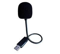 MICMXMO USB Microphone for PC Laptop PS5 PS4, Omnidirectional Condenser Microphone with 360° Adjustable Flexible Gooseneck Mic for Recording, Online Chat, Games, YouTube and Skype, 10 Inch