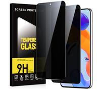 Micnkifo Privacy Screen Protector for Xiaomi Redmi Note 11 Pro 4G/5G Tempered Glass, 9H Hardness Anti-Spy Screen Protection, Anti-Scratch Bubble-Free Anti-Spy Protective Glass, Pack of 2
