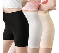 Micoden 3 Pieces Slip Shorts Women Anti Chafing Leggings Underwear Seamless Safety Pants Under Dresses 8-10