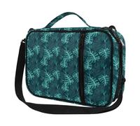 Micoklinlin Bible Cover with Zip, Large Bible Shoulder Bag, Carry Bag, Multifunctional Bible Bag with Protects Prayer, Green Leaves, One Size