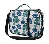 Micoklinlin Bible Cover with Zip Shoulder Straps Large Carry Bag Church Bag Women's Bible Protection Bible Book Cover, Green leaf, One Size