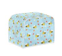 Micoklinlin Cover for 4 Slice Double Slot Toaster with Bag, Cute Toaster Cover for Kitchen, Toaster Accessories, Protective Cover for Most 4 Extra Wide Toast Slots