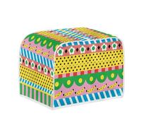 Micoklinlin Cover for 4 Slice Double Slot Toaster with Side Pocket, Novelty Toaster Cover for Kitchen Toaster Accessories, Protective Cover for Most 4 Extra Wide Toast Slots