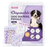 MICOOYO Disposable Dog Nappies Female, Dog Diapers for Female Dogs in Heat, Disposable Dog Period Pants for Bitch Puppy Doggy in Season (L, 40Pack)