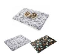 MICOOYO Guinea Pig Bed Mat 2 PCS, Washable Small Animal Bed, Waterproof Pet Cushion Mat for Bunny Squirrel Hamster Crate Mats(32x25cm)