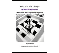 MICOS™ Queen's Defences - Sub Groups - 2026 Edition (MICOS™ - Sub Group Books)