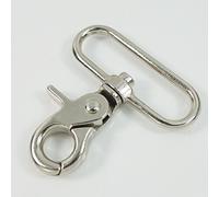 micoshop 10 Pcs 2" 50mm Swivel Clips Snap Hook Metal Trigger Heavy Duty Webbing bag TS05 Nickle