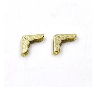 micoshop 100 Pcs 16mm Corner Protectors Book for Scrapbooking File Folder Albums Gold BP10
