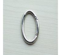 micoshop 2 Pcs 54mm Snap Clip Trigger Spring Gate Oval Ring For Buckles O D ring Bag Accessories Nickle
