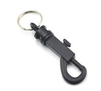 micoshop 20 Pcs Plastic Swivel Clip Snap Hook Trigger Lanyard + 20 Pcs 1" Keyring SCAT6