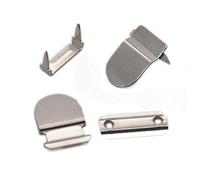 micoshop 20 Sets 16mm x 9.5mm Skirt Tunic Trouser Hook Bar Fastener Sew On Repair Waist Expand Jean Pant Hooks fix Replace