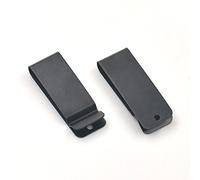 micoshop 25 Pcs 62x22mm Belt Holster Clip Clasp Spring Hook Buckle Keyring Hardware 2.44"X0.85" Black