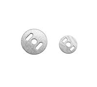 micoshop 50 Pcs Metal Washer 14mm(0.55") For Purse Handbag Feet Nailheads Stud Spike