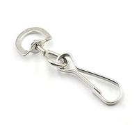 micoshop 50 PCS Swivel Snap Hook Spring Purse Zipper Pulis Clip Lanyard Zipper Pull