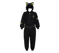 Micotaku Miraculous Cat Noir Onesie Pajama Set Officially Licensed Cospaly Costume Onesie Paw Gloves Eye Mask Belt Bell