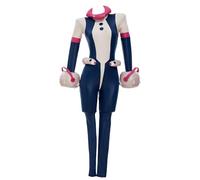 Micotaku My Hero Academia Women's Ochaco Uraraka Cosplay Costume Full Set, Green and Pink, Large