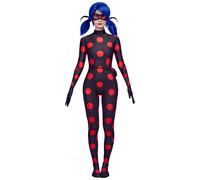 Micotaku Women Miraculous Ladybug Miss Fortune Cosplay Costume Dark Ladybug Marinette Bodysuit