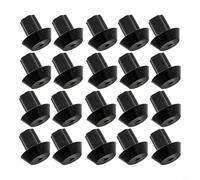 Micpointik 20 Pack Gas Stove Rubber Feet - Heat Resistant Rust Pads for DVGSU101 and VGRT560-6GQ, 0.2" Black Burner Brackets for Stabilizing Cookware and Prevent Scratches