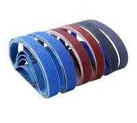 Micpointik 30 Pieces Flat Seam Sanding Belt Set for Knife Sharpener, Zirconium Oxide and Silicon Carbide for Metal and Wood, 19mm x 305mm, 80 to 1000 Grit Professional Abrasive Belt Kit