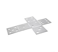 Micpointik 6-Piece Mild Steel Welding Exercise Set 11GA for MIG TIG MMA Training DIY Cube Projects for Beginners to Improve Skills 42.5 mm Square Sample Plates