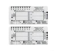 Micpointik 7-Step Ruler Transparent Measuring Tool for ECG Interpretation with for Scale for Heart Rate Rhythm PR-QRS Intervals ST Range T-Wave Plastic Medical Aid for
