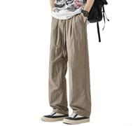 Micpointik 90% Polyester Men's Sweatpants Stretch Sport Trousers | Elastic drawstring waist, loose for fit comfort, straight leg style, ideal for daily casual wear