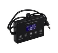 Micpointik Aquarium Light Control Dimmer Timer with LCD Display, Intelligent Time Switch for Fish Tank Lighting 12-24 V, Multiple Modes and Power Failure Memory, Black