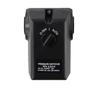 Micpointik Compressed Air Compressor Pressure Switch Horizontal Adjustable 5.5-12 kg Silver Contacts for Industrial Metallurgy Petroleum 15A 220V(A)