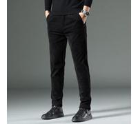 Micpointik Corduroy Men's Suit Pants 80% Polyester Stretch Casual Trousers | 80% polyester 20% spandex fabric, soft corduroy texture, stretchable waistband, four-season versatility