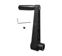 Micpointik Hand Crank with Round Hole 8/10/12/16 mm Nylon and Carbon Steel, Ergonomic Twist Handle for Generator and Machine Tool, Grey (16 mm)