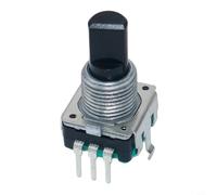 Micpointik M32 Fiber Optic Potentiometer Precise Signal Transmission for Audio Mixer Control Metal Black Encoder Rotary Knob Switch (B)