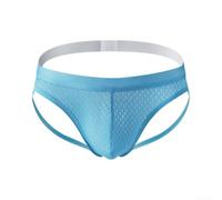 Micpointik Men's Jockstrap Underwear 80% Polyester Elastic Belt Backless | Hollow out mesh pouch, low waist design, solid pattern, daily classic style, breathable comfort