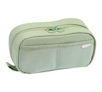 Micpointik Pencil Case Large 21 cm Lots of Storage Space 5 Levels, Cream | 5 spacious compartments, durable polyester, ideal for school and college, easy organisation, durable material