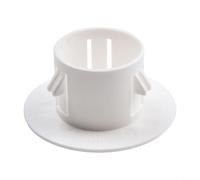 Micpointik PP Plastic Cover for Ventilation Grille and Wall Ducts, Heat-Resistant Decorative Panel for Air Conditioning Ducts, White, Diameter 40-100 mm (40 mm)