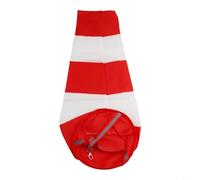 Micpointik Red/White Airport Windsock 60 cm, Tear-Resistant Polyester with Reflective Strips for Wind Direction Measurement in Meteorology, Agriculture and Aviation (60 cm)