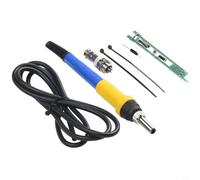 Micpointik Soldering Iron Handle Set 907 to T12 for STM32 V2.1S for OLED Display Easy Handling Precise Soldering Plastic Metal Blue Black White Accessories (Blue)