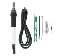 Micpointik Soldering Iron Handle Set 907 to T12 for STM32 V2.1S for OLED Display Easy Handling Precise Soldering Plastic Metal Blue Black White Accessories (White)