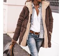 Micpointik Women's Short Parka Reversible Warm Winter Outerwear | Two-in-one design, reversible wear, black/green/coffee options, polyester cotton blend, casual daily use