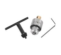 Micro 0.3-4mm Conical Mount Drill Chuck and Wrench with Chuck Key for Lathe Electric Drill MT2 Drill Chuck Mi 6X6X2
